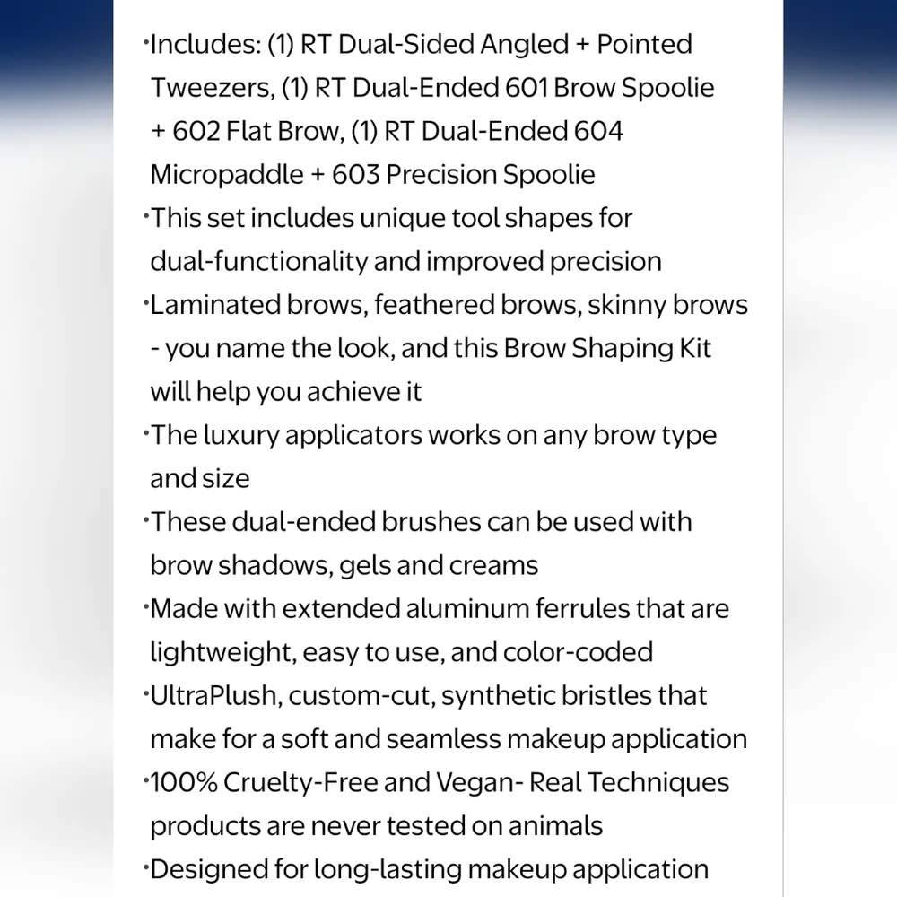 Real Techniques Brow Shaping Brush Set